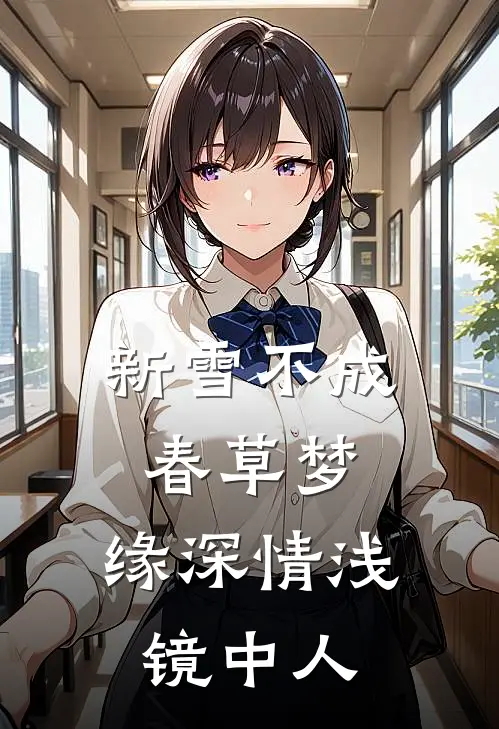 新雪不成春草梦，缘深情浅镜中人